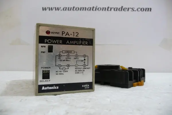 Power Amplifier with Base, PA-12, Autonics, Made in Korea